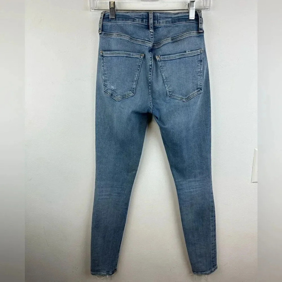 AGOLDE Sophie High Rise Distressed Skinny Jeans Sz 24 - Picture 4 of 16